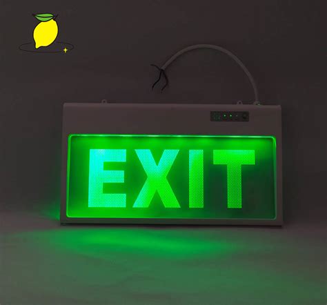 exit chanel|recessed exit sign.